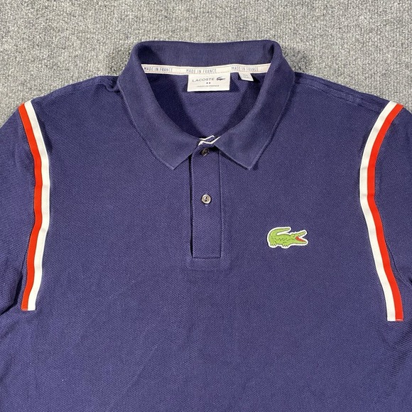 Lacoste Other - Lacoste Alligator Tennis Polo Shirt Mens XL Cotton Knit Stretch Retro Embroidery